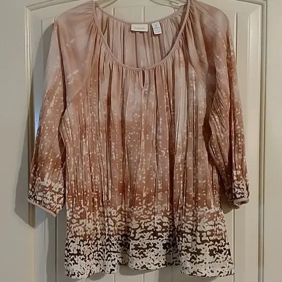 Chicos ladies multicolor pullover top - Picture 1 of 6